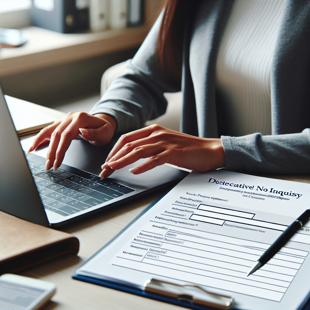 Person typing detailed inquiry into contact form beside notebook and smartphone while planning participation in a German financial management workshop